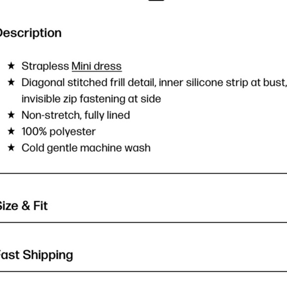 Princess Polly Blue Strapless Bodycon Dress - Picture 7 of 7